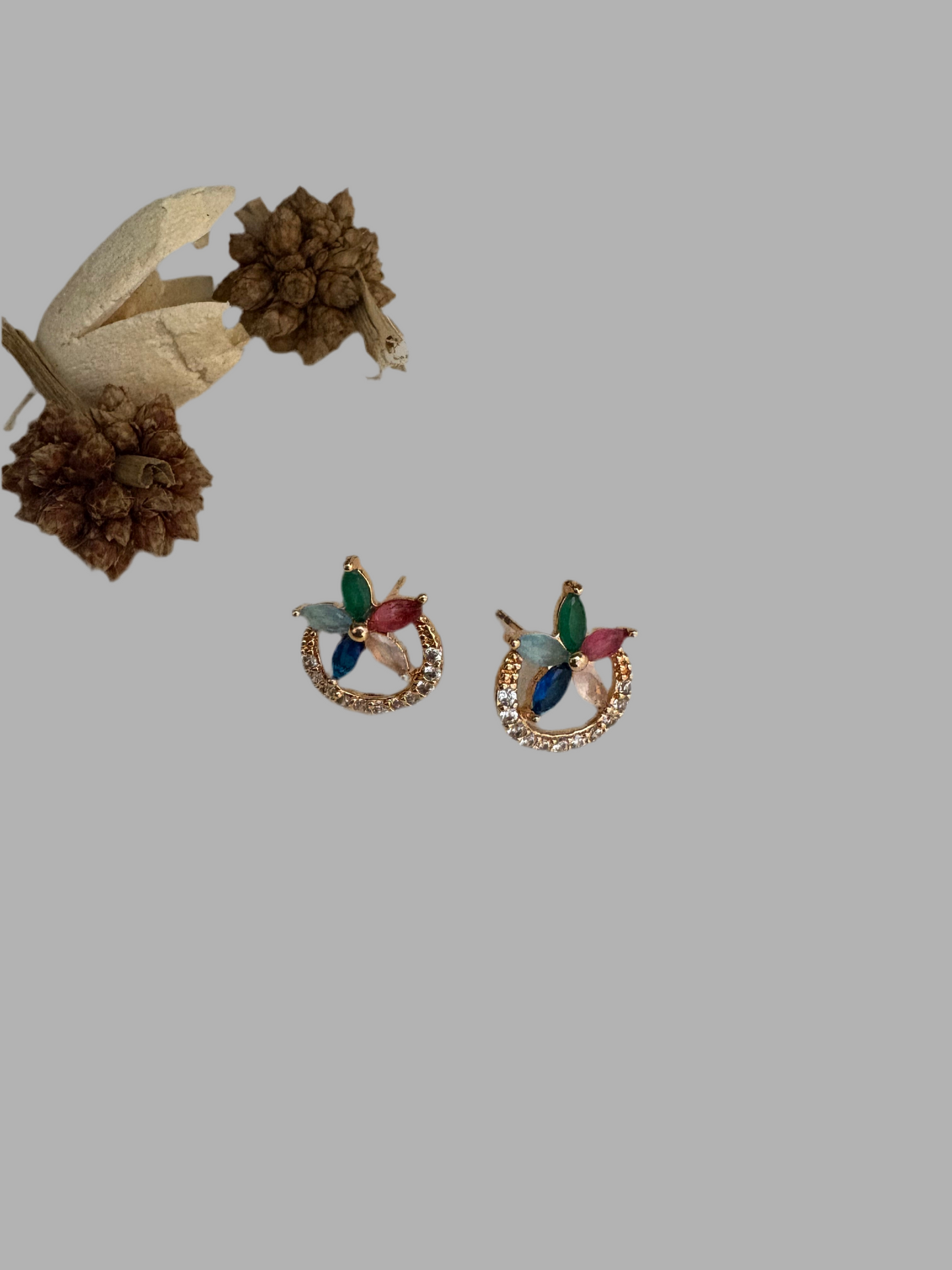 Colour-bomb earrings