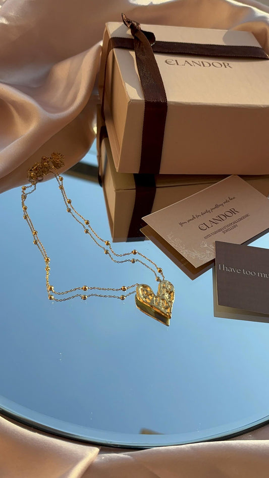 Draw my heart necklace