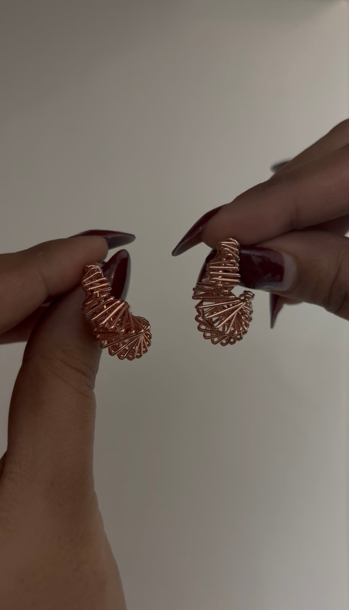 Accordian earrings